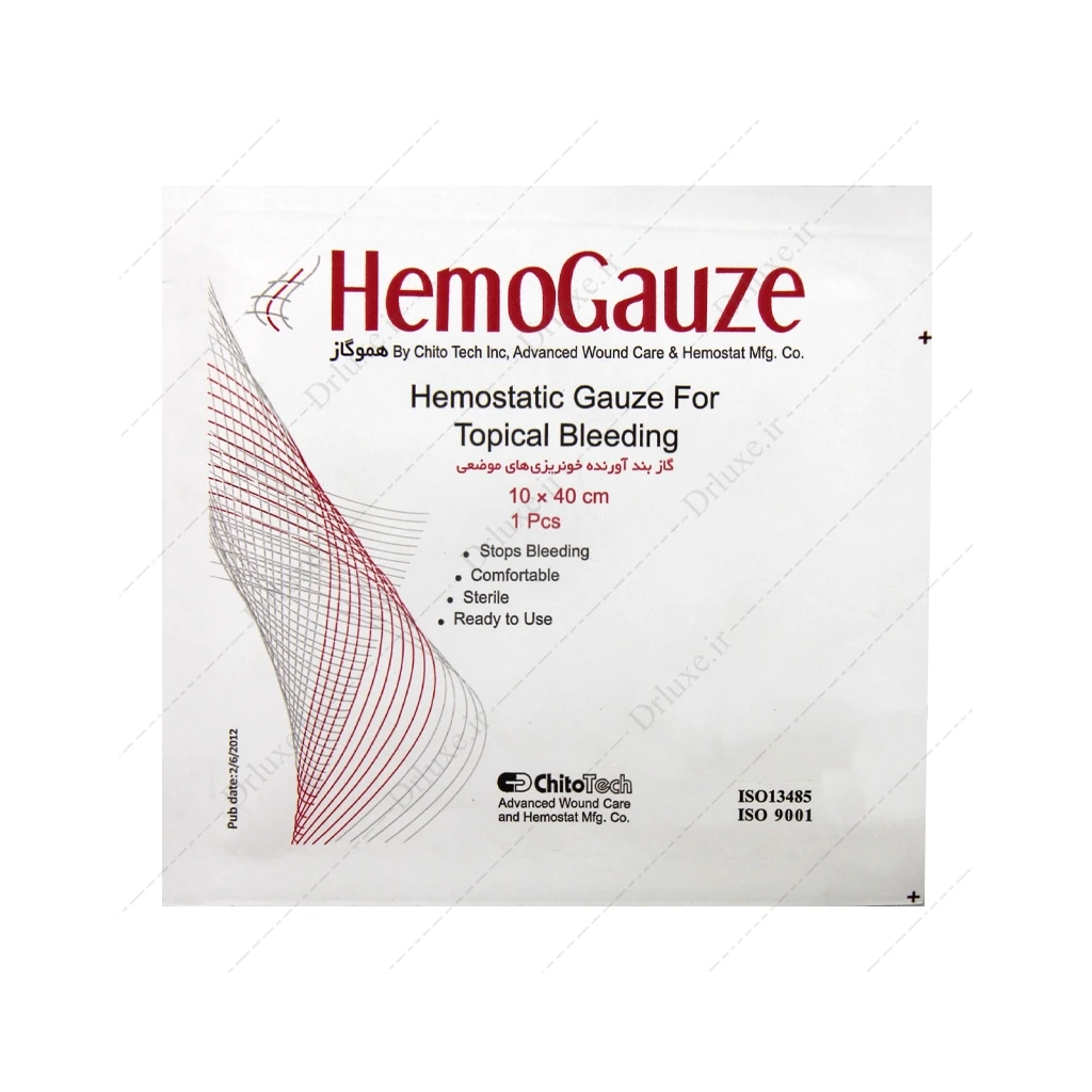 گاز بند آورنده خونریزی موضعی کیتوتک 10x40